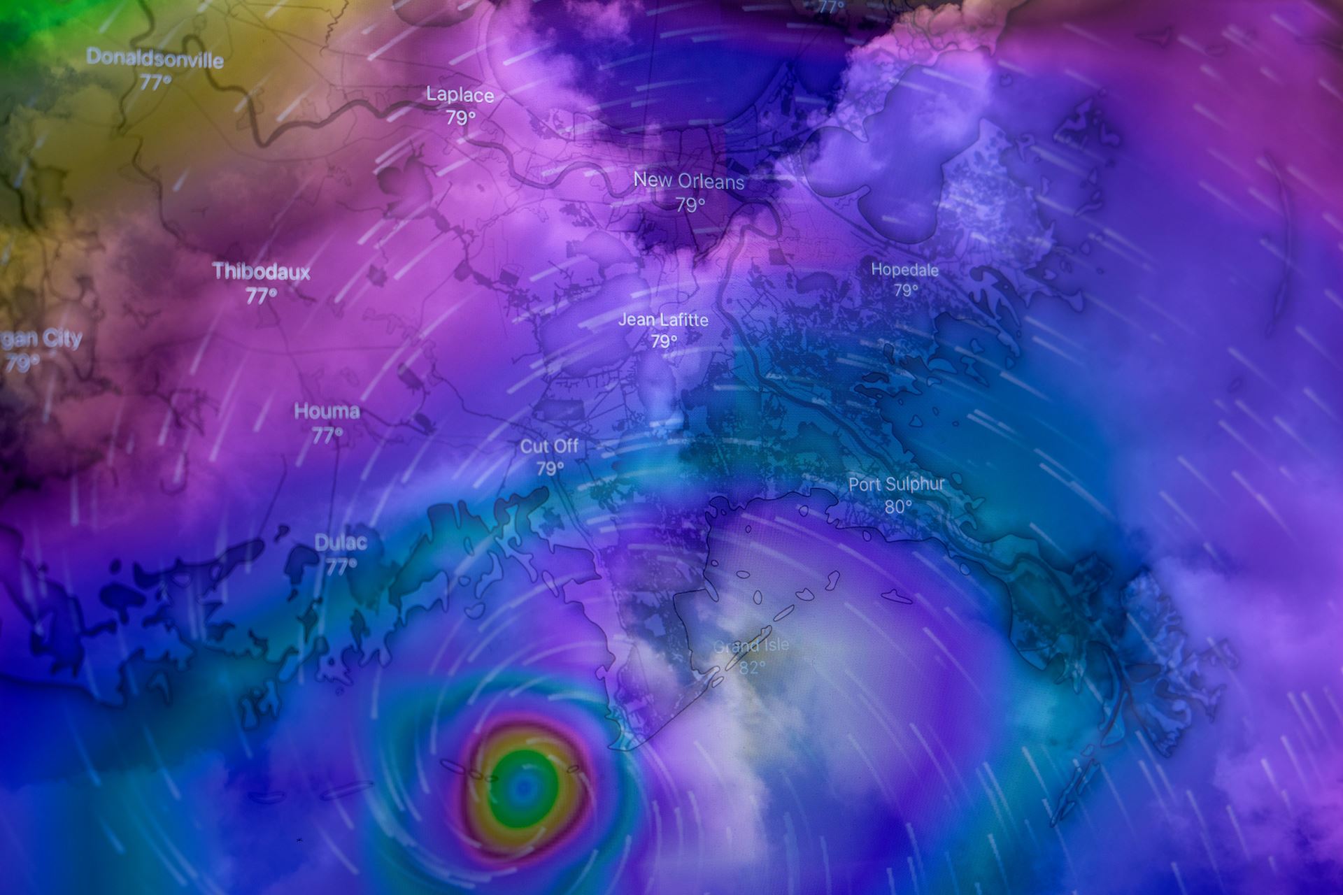 weather, map